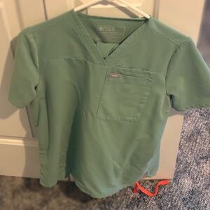 Figs Women's Green Scrub Top